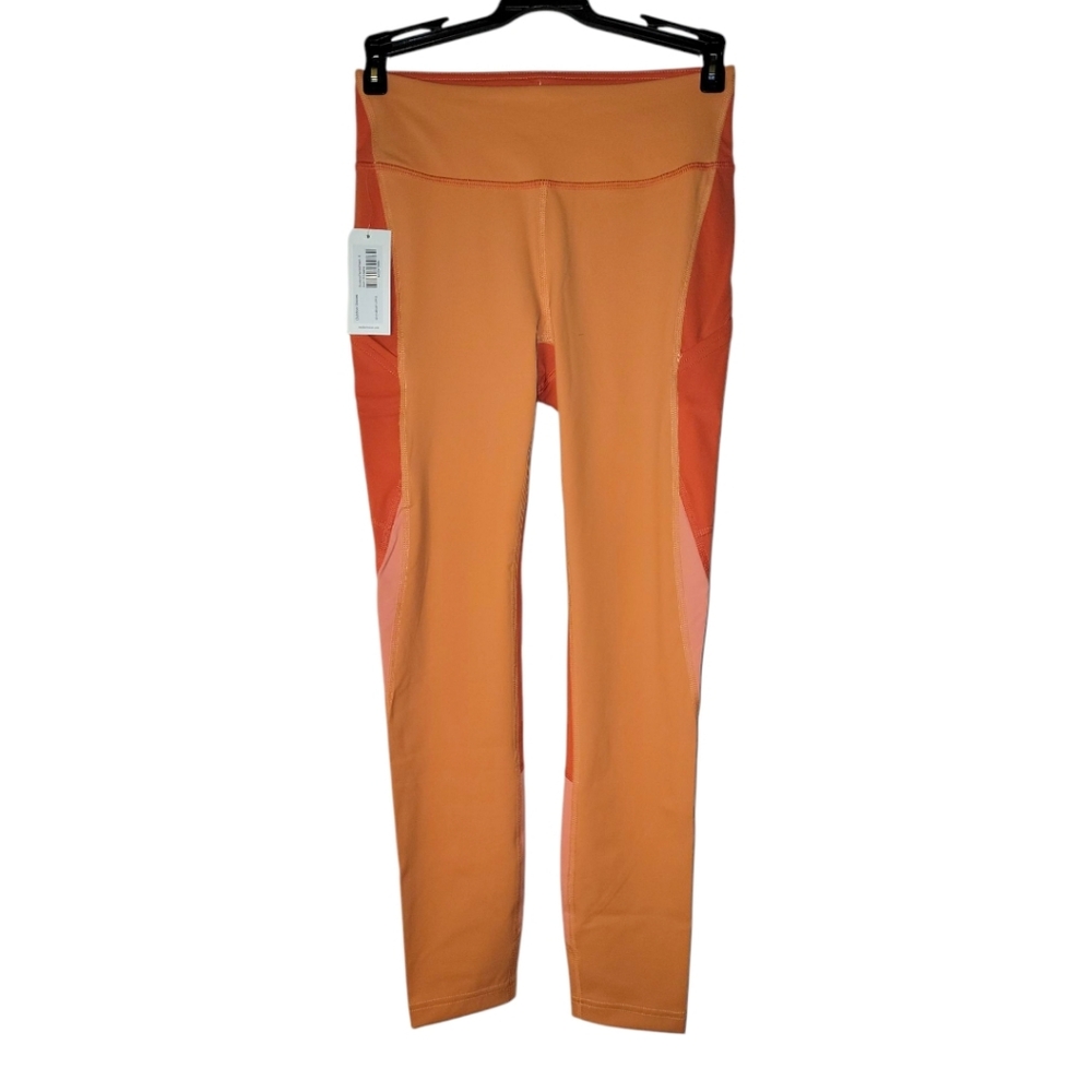 Outdoor Voices Zoom 7/8 Leggings, 25" Athletic Tights, Orange, S, NWT, NEW